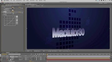 Mactutor30: How to make an intro in adobe after effects: Part 6