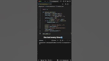 Build a Text Analyzer in Python #coding #python #pythonprogramming