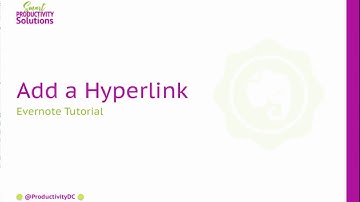 Add a Hyperlink to a Note in Evernote (Mac Desktop Tutorial)