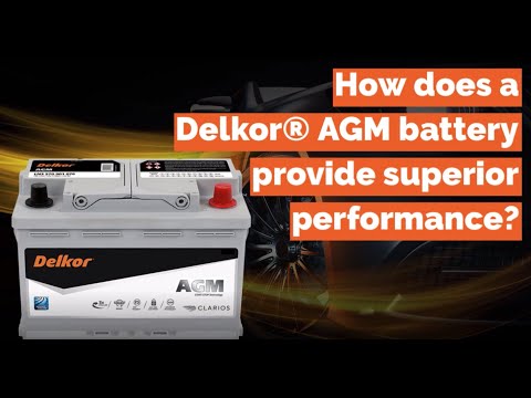 How does a Delkor® AGM battery provide superior performance?