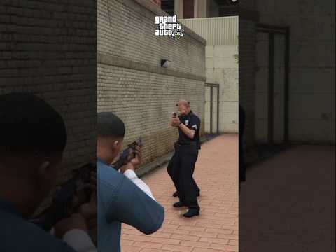 Evolution of Aiming Cops in GTA Games #gta #gta5 #grandtheftauto