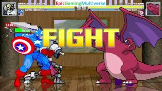 Captain America And Undead Soldier VS Charizard The Pokemon & Tinky-Winky In A MUGEN Match screenshot 3