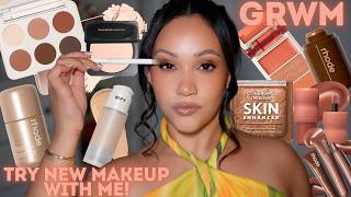 TRY NEW MAKEUP WITH ME! SUMMER BRONZE MAKEUP LOOK 🤎✨ | AMY GLAM