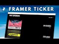 How to design a Ticker Element in Framer