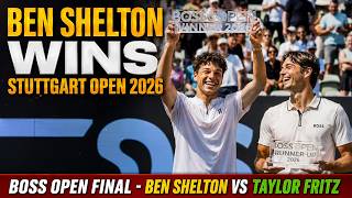 Ben Shelton vs Taylor Fritz Stuttgart Open 🏆| Boss Open 2026 Final | Shelton wins Stuttgart Open