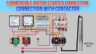 Submersible Motor Starter Connection with 2 Pole CONTACTOR