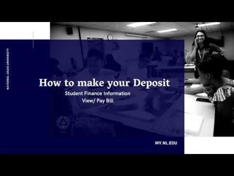 Freshman Experience: Deposit Tutorial Video