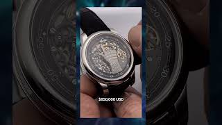 This is an F P Journe FFC luxury watch with a unique jumping finger complication