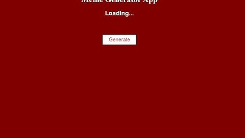 Meme Generator App Using JavaScript