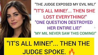 After My Husband Died, My MIL Tried to Steal Everything—Until the Judge Uncovered His Final Secret