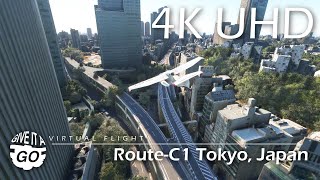 4K - Tokyo Tour - Tracing C1 Shutoko Inner Circular Route, Japan - Virtual Scenic Flight 023