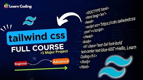 Tailwind CSS (v4.O) Full Course | Build & Deploy Portfolio Website | Learn Coding
