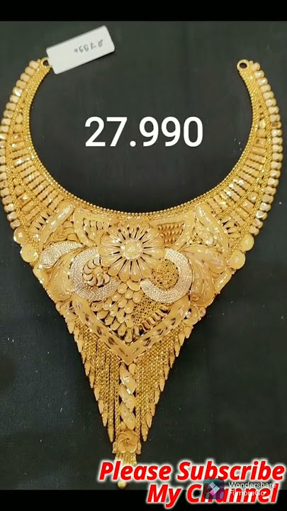 latest gold necklace !! sone ka har !! #ytshorts #goldjewellery