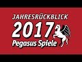 2017: Jahresrückblick Pegasus Spiele | SPIEL DES JAHRES | GenCon | Bonjwa | SPIEL17 | Twitch | uvm