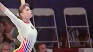 Lavinia Milosovici TIES for Bronze on floor exercise at 1996 Worlds!