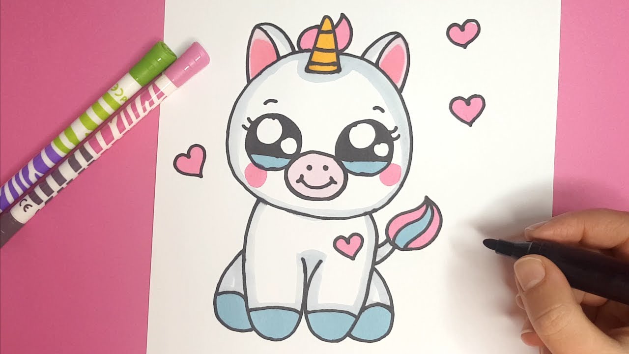 How To Draw A Baby Unicorn Easy Step By Step