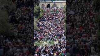 القدس الان مباشر  ... مئات الالاف يصلون الجمعة الأخيرة من شهر رمضان في المسجد الأقصى