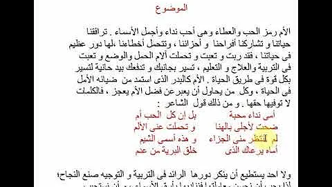 تحميل تعبير على الام