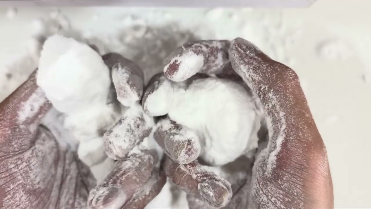 ASMR Baking Soda Crushing | 24hrs dried baking soda | Satisfying