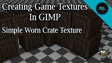 Creating Game Textures In GIMP | Simple Worn Crate Texture | PS1, PS2, N64 Retro Style Textures