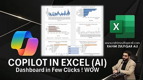 Create Dashboard / Visuals in Just Few Clicks with Copilot in Excel 365 - Artificial Intelligence