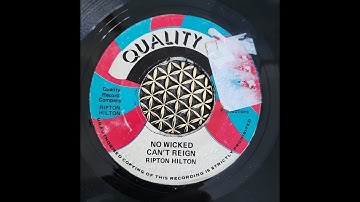 No Wicked Can`t Reign/Wicked Version by Ripton Hilton