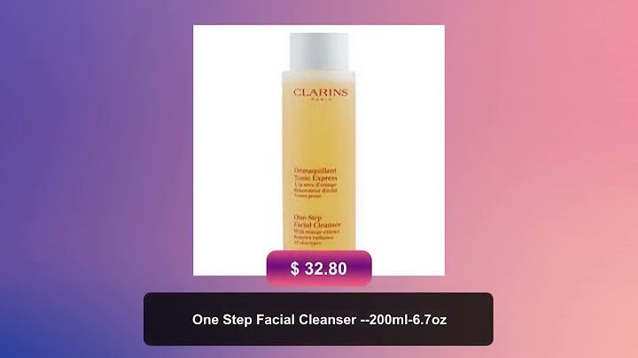 Clarins one step facial cleanser with orange extract