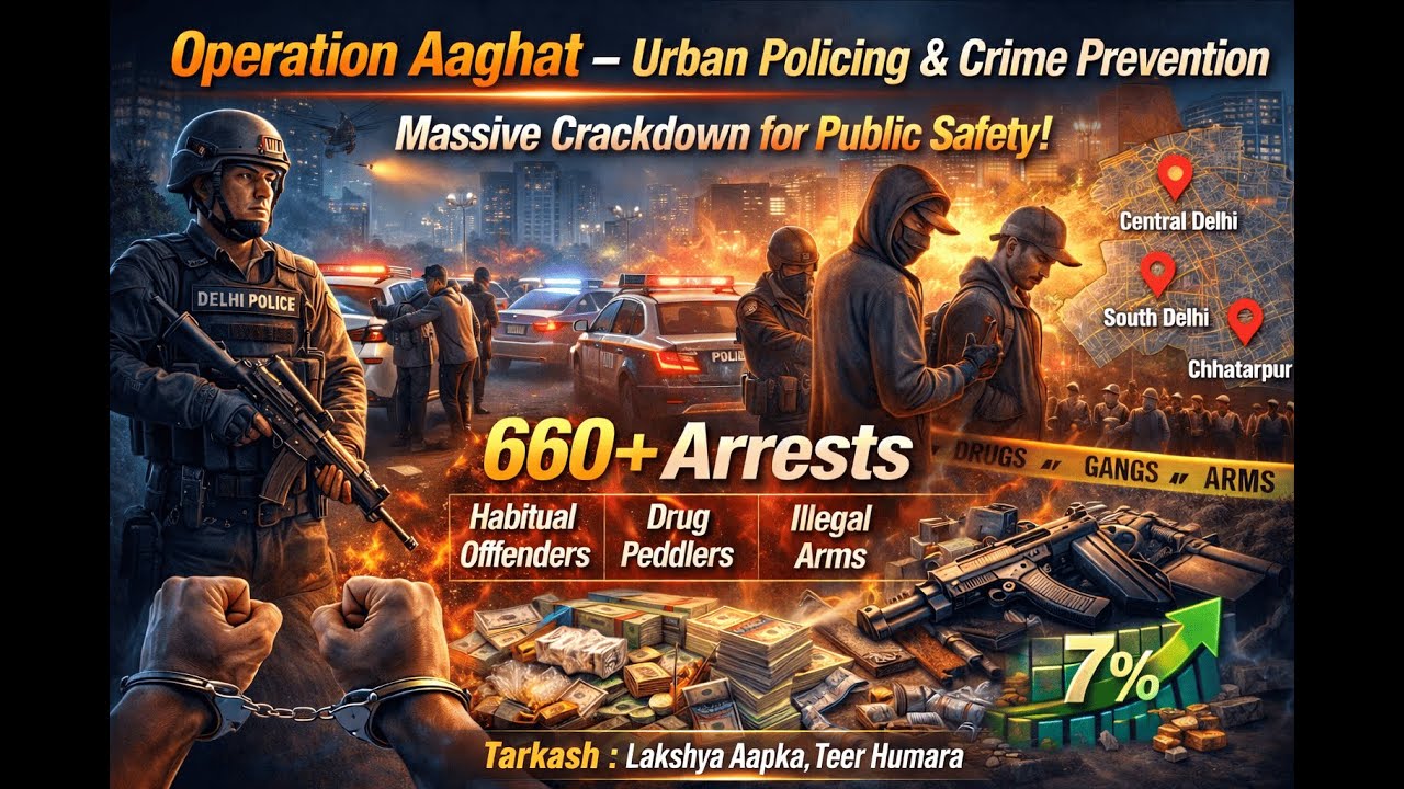 Operation Aaghat in Delhi:  660 Arrested