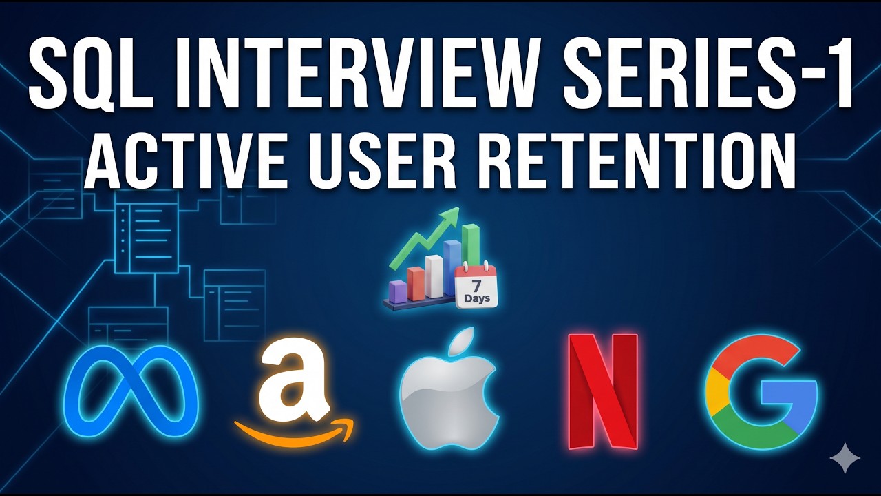 SQL Interview Questions and Answers | Active User Retention (FAANG ...