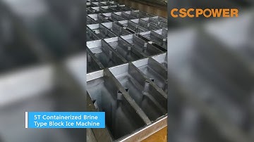 CSCPOWER 5T Containerized Brine Type Block Ice Machine 3 45S