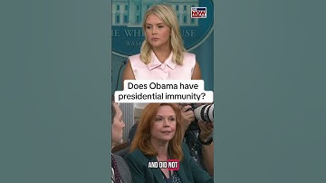 Does Obama have presidential immunity?