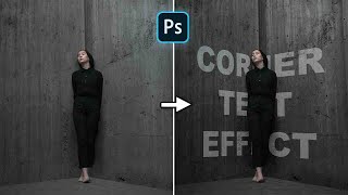 Perspective Corner Text Effect | Photoshop 2022 Tutorial