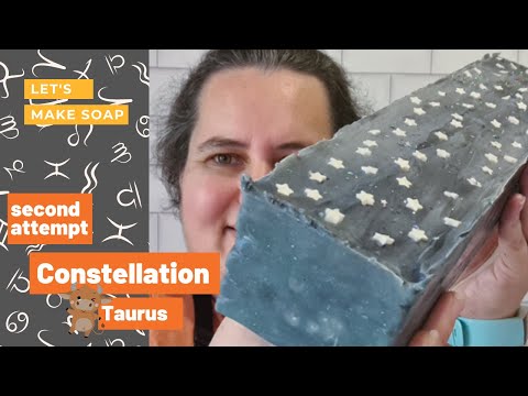 Taurus Constellation Soap Bar - Attempt number two of getting stars aligned