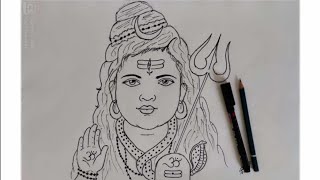A Beautiful Lord shiva pencil sketch drawing||सुंदर भगवान शिव की पेंसिल स्केच ड्राइंग|| SRV ART'S..