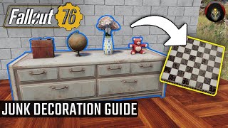 FALLOUT 76 | How To Decorate Your Camp With Junk Objects.