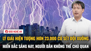 Lý giải hiện tượng hơn 23.000 cú sét dội xuống miền Bắc sáng nay, người dân không thể chủ quan