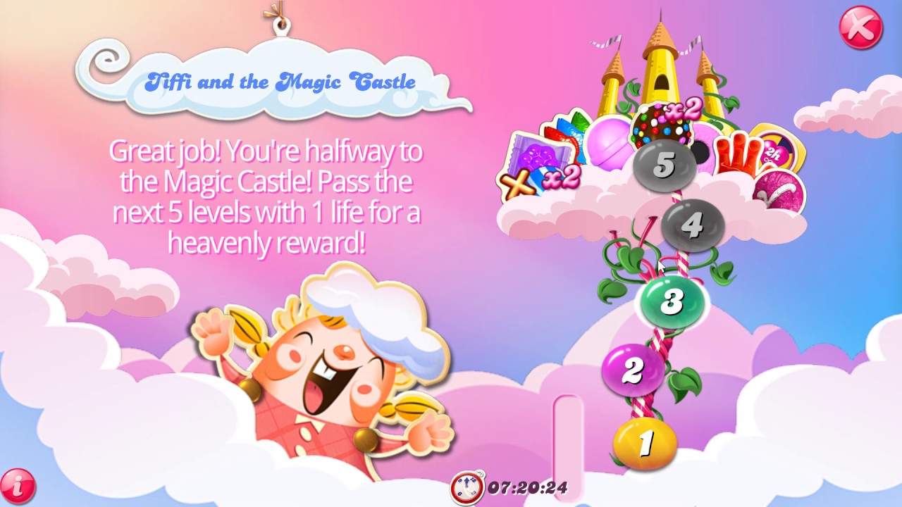 Candy Crush Saga Tiffi and the Magic Castle (2426 July 2017) YouTube