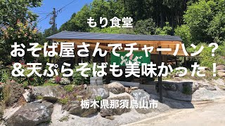 もり食堂（栃木県那須烏山市）そば屋でチャーハン？と天ぷらそばも美味かった！