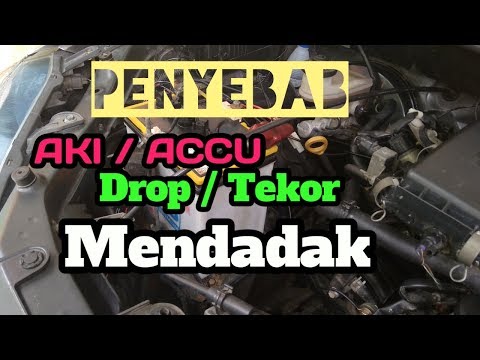 Mengatasi aki mobil yang soak/tidak kuat stater. 