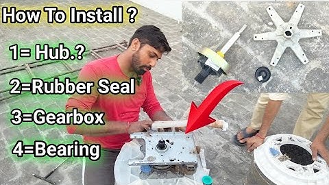 Whirlpool washing machine. Learn to install complete gear box in Hindi