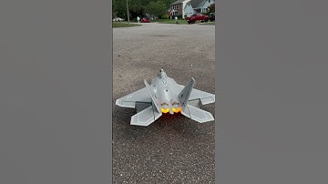 FreeWing F-22 70mm with new 5280 RC afterburner unit