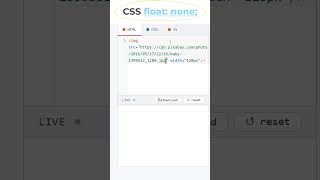 CSS Float None #coding #htmltutorial #csstutorial