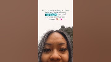 Fulfillment via Conversational Hypnosis. Receiving updates from client breakthroughs is the best.