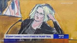 Stormy Daniels takes stand in Trump trial