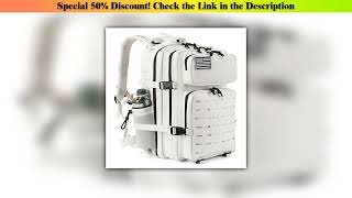Review 25L\/45L Tactical Backpack for Men and Women Outdoor Survival Bug Out Bag Small School Rucksa