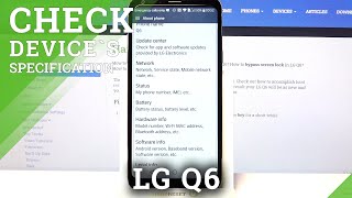 LG Q6 – Find Phone Characteristics / Check LG Specifications