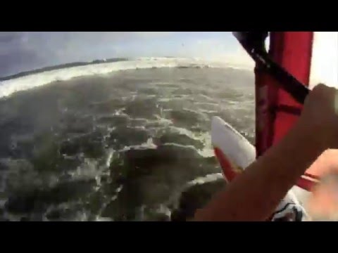 Windsurfing session in Mauritius