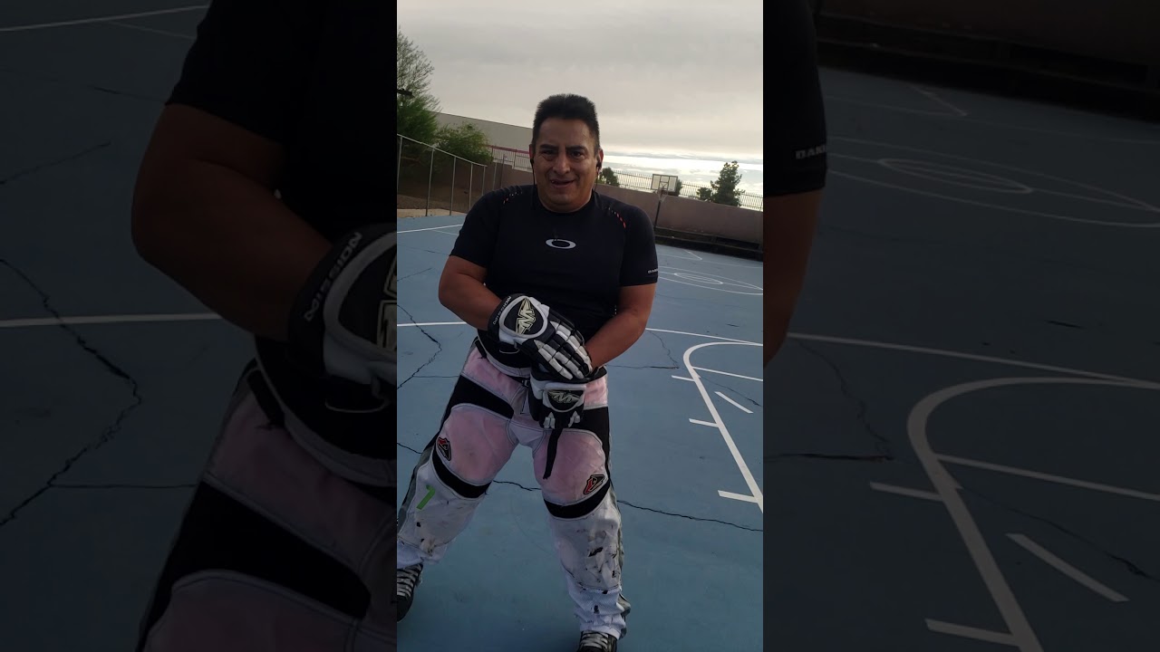 Are you ready  to play hockey? Slow motion