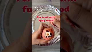 DIY Fake-Blood Portrait — Pomegranate SFX Hack #Shorts