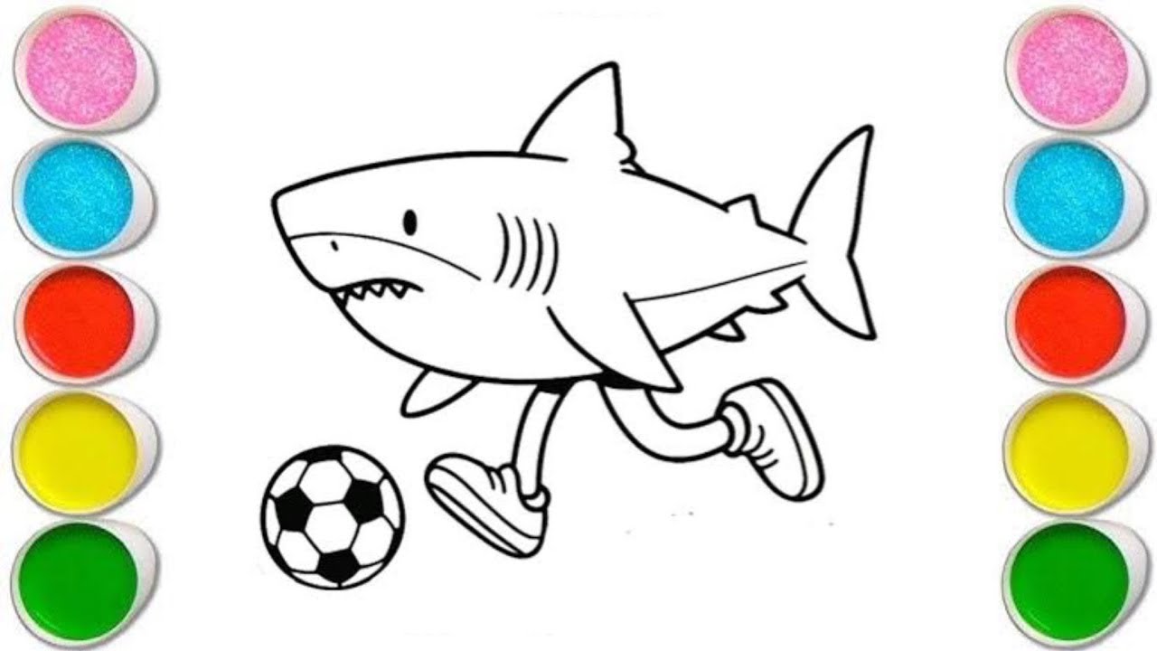 Tralalero tralala drowing coloring for kids 